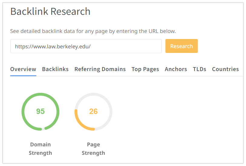 Berkeley Law Domain Score